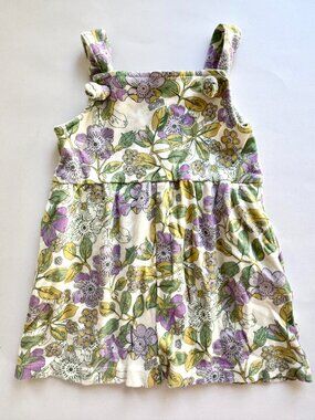 Kate Quinn Girls Lavender Floral Short Romper 2T